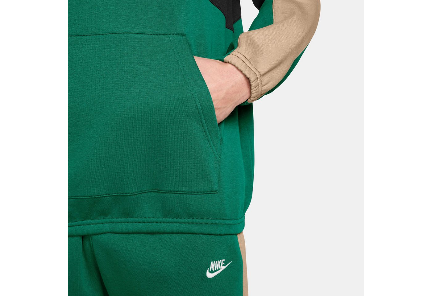 Nike Sportswear Trainingsanzug M NK CLUB FLEECE HDED TRACK GX, mit durchgehendem Reißverschluss, aus Baumwolle und Polyester Bild 3