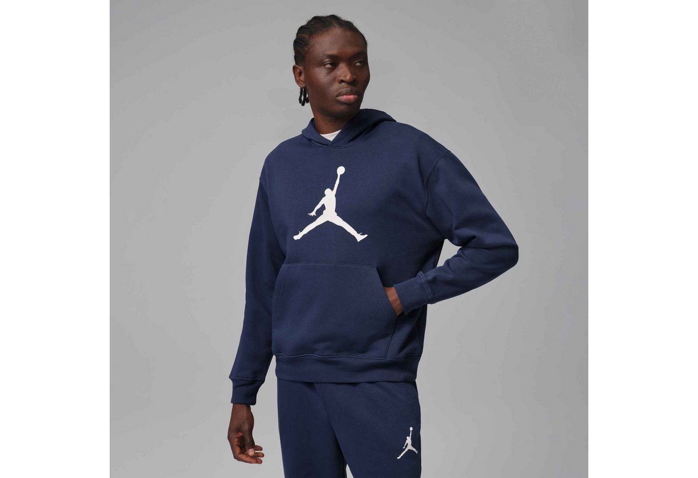 Jordan Trainingsshirt M J JUMPMAN FLC HBR PO 2 sportliches Trainingsshirt, mit weicher Innenseite