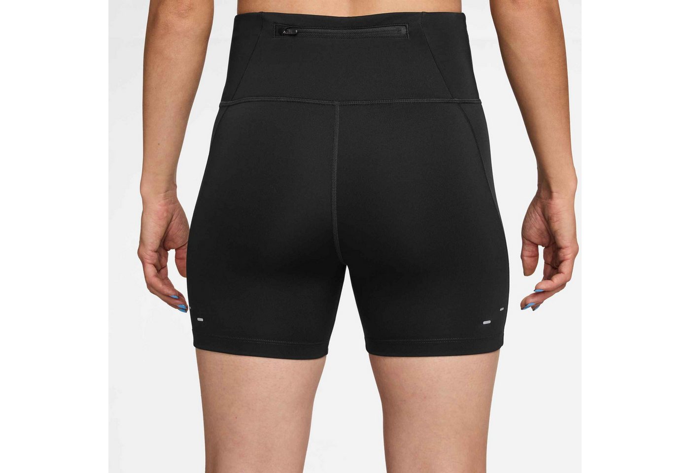 Nike Laufshorts W NK TEMPO DF HR TGT SHRT ohne Verschluss, schnelltrocknendes Material, mit Stretch-Anteil