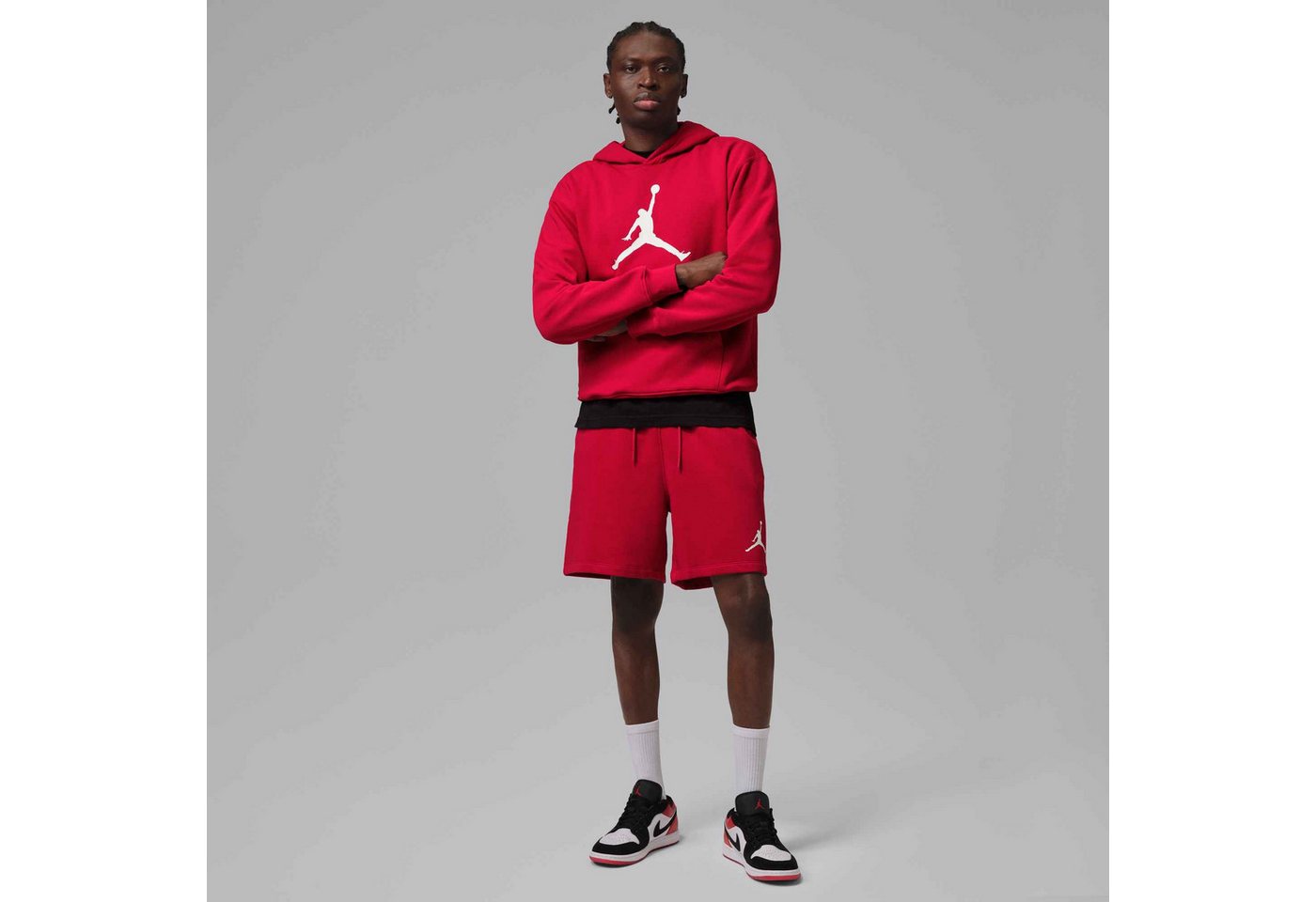 Jordan Trainingsshorts M J JUMPMAN FLC SHORT 2 schnell trocknendes Material, atmungsaktiv, mit elastischem Bund Bild 2