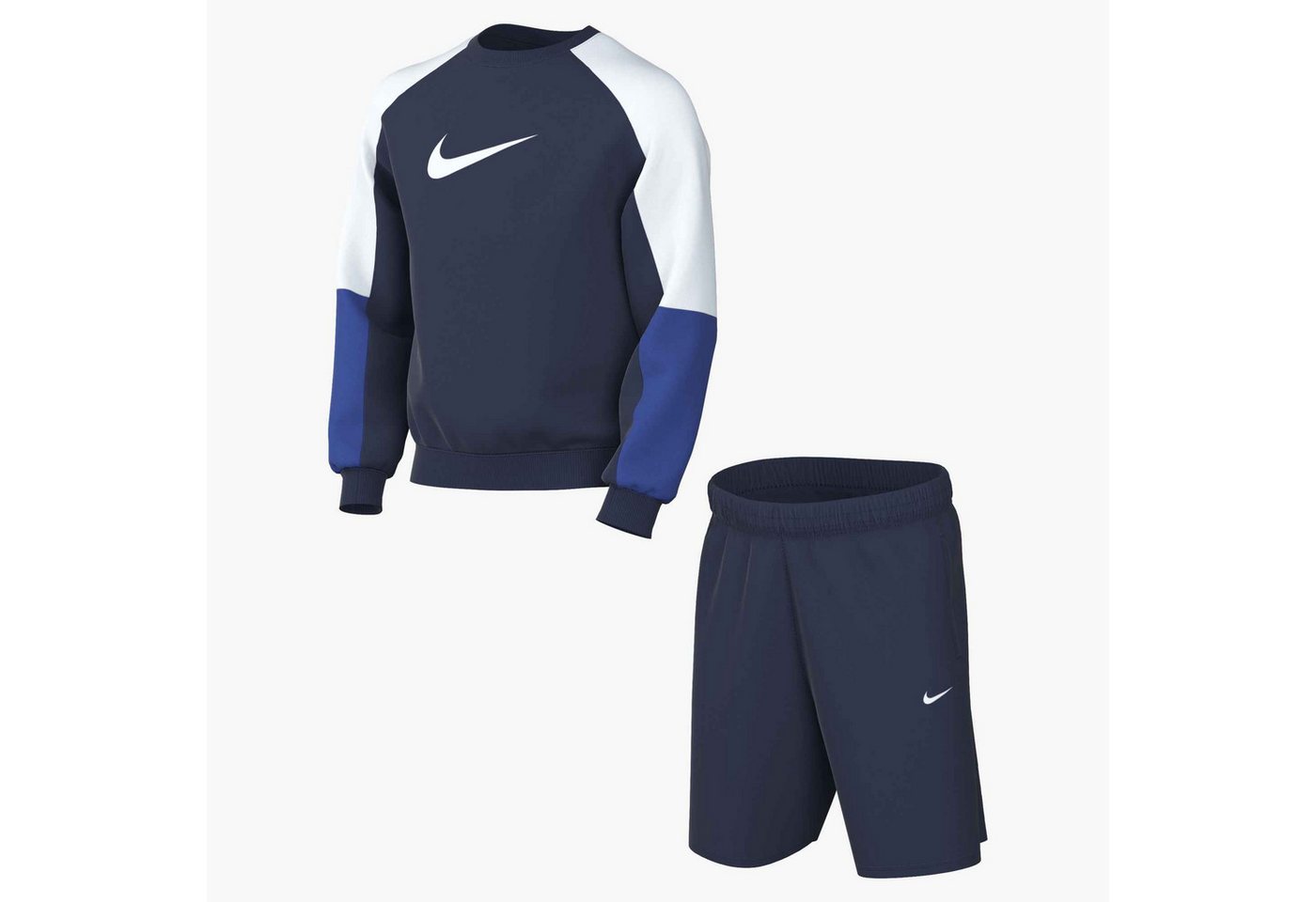 Nike Sportswear Trainingsanzug K NSW SHORTS TRACKSUIT CREW (2-tlg), für Kinder und Jugendliche, 2-teiliges Set, schweißableitend Bild 4