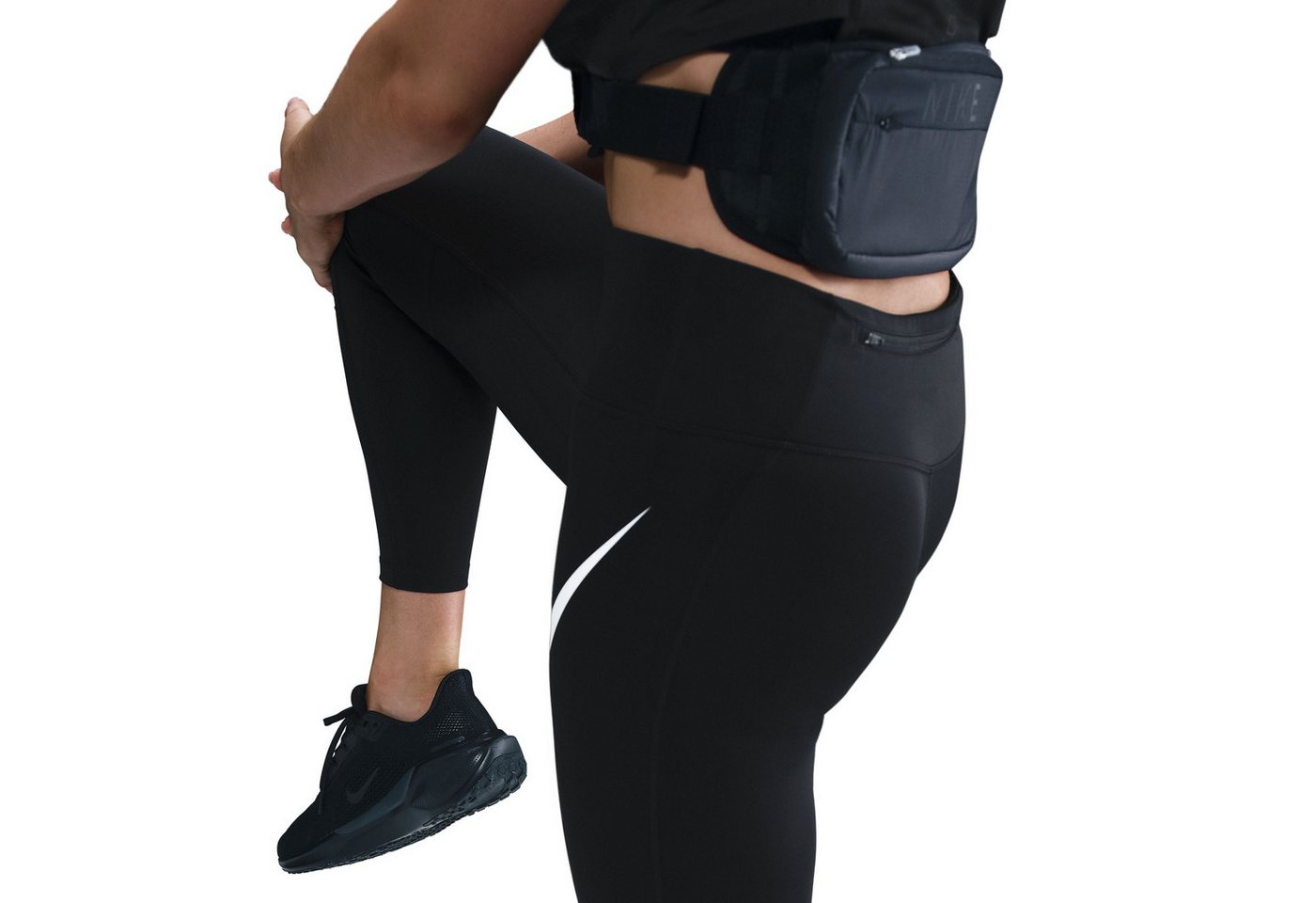 Nike Lauftights W NK DF TEMPO HR 7/8 TGT SWHBR für Lauftraining und Streetwear, 7/8-Länge, atmungsaktiv