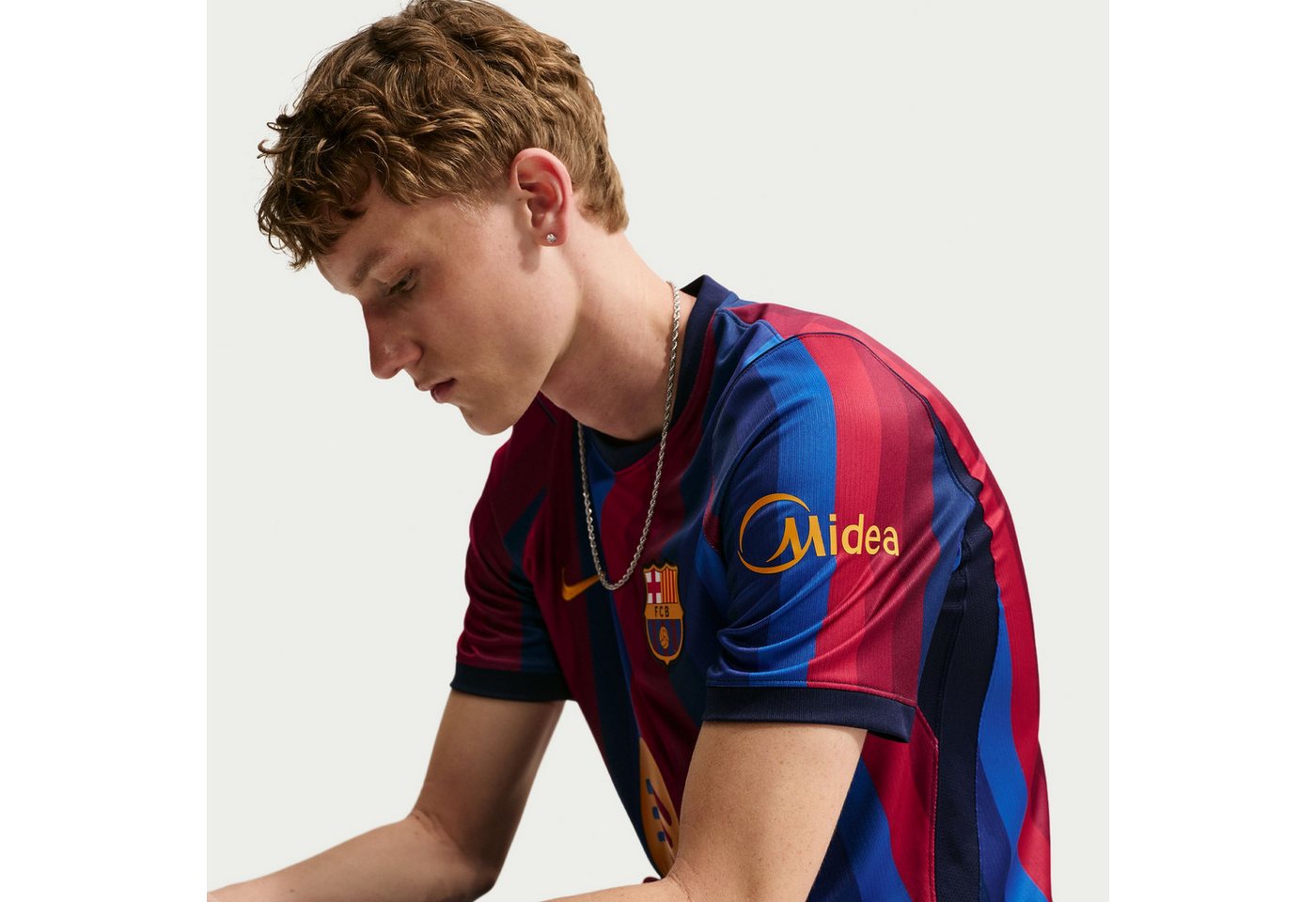 Nike Fußballtrikot FCB M NK DF JSY SS STAD HM für Erwachsene, FC Barcelona, Kurzarm, atmungsaktiv Bild 2