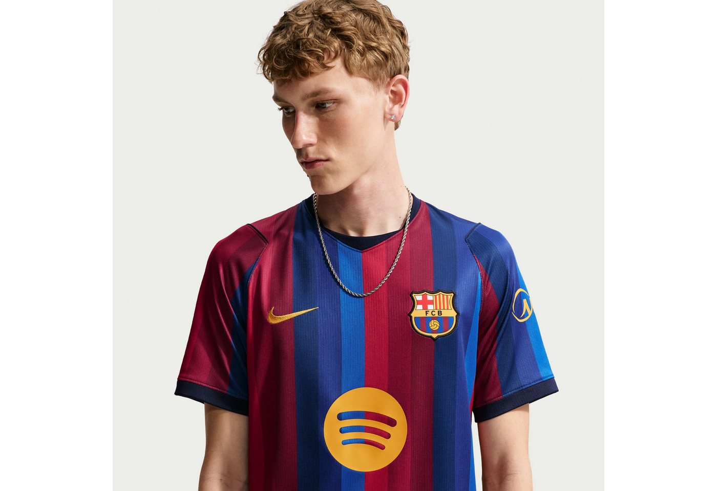 Nike Fußballtrikot FCB M NK DF JSY SS STAD HM für Erwachsene, FC Barcelona, Kurzarm, atmungsaktiv Bild 4