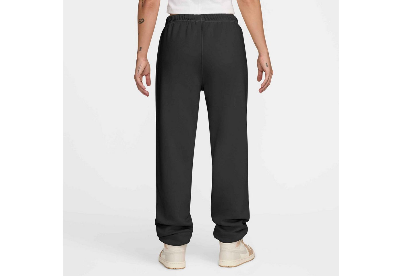 Jordan Trainingshose W J JUMPMAN FLC PANT 2 unifarbenes Design, mit Logodruck, schnell trocknendes Material Bild 4