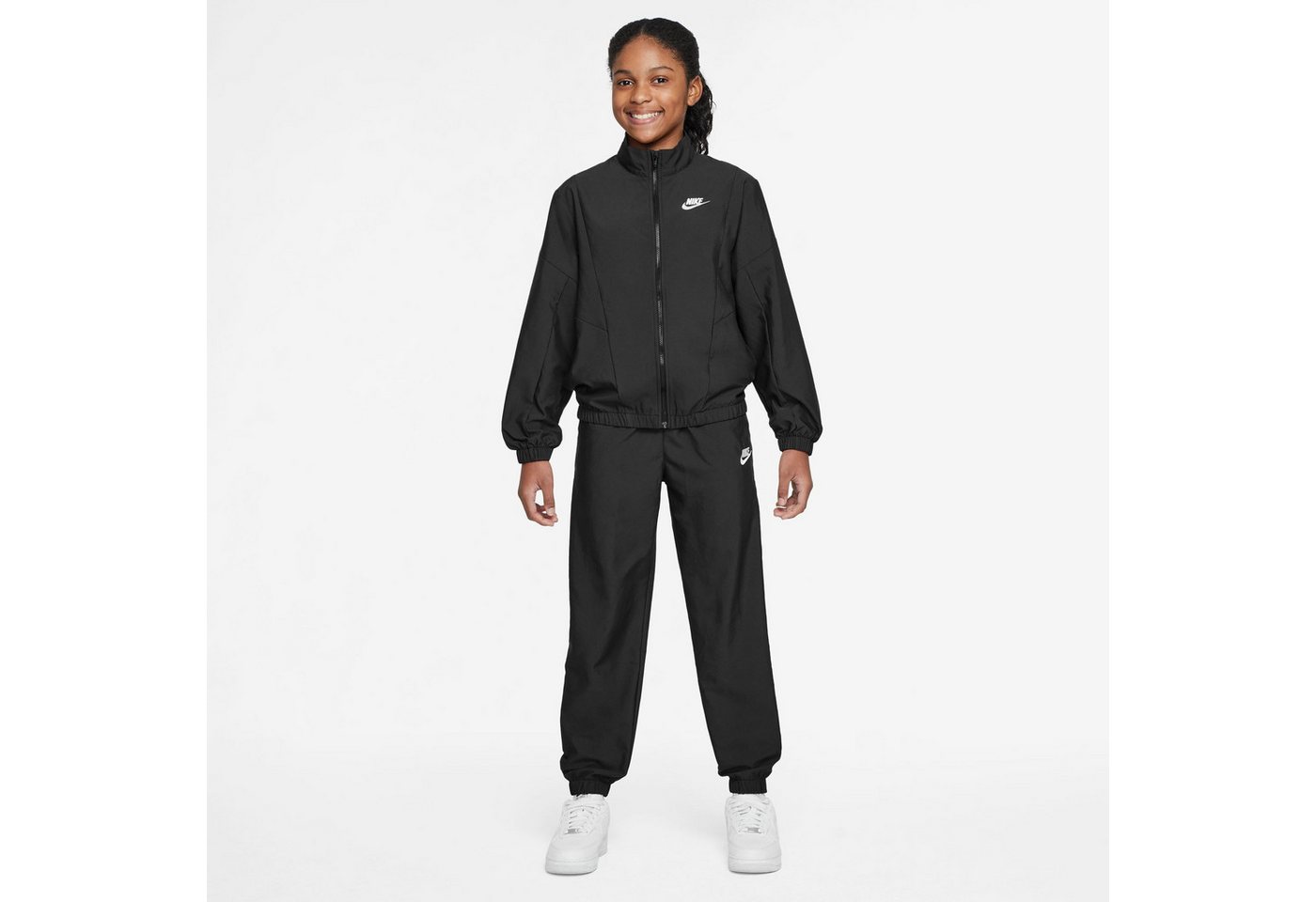 Nike Sportswear Trainingsanzug K NSW TRACKSUIT WVN FZ, Für Kinder und Jugendliche Bild 3