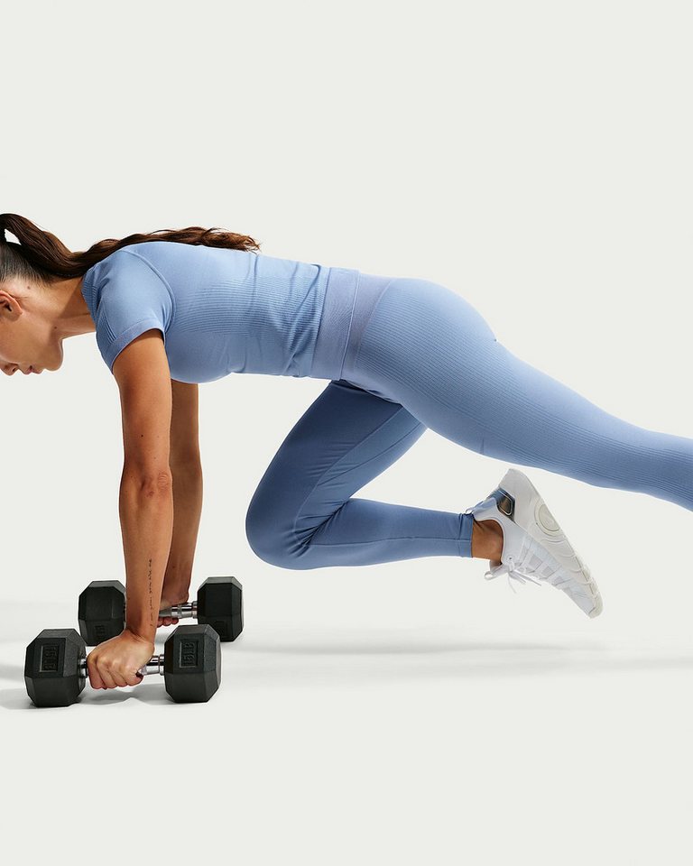 Nike Trainingstights W NP DF SMLS HR 7/8 TIGHT sportlicher Stil, schnell trocknend, atmungsaktiv Bild 3