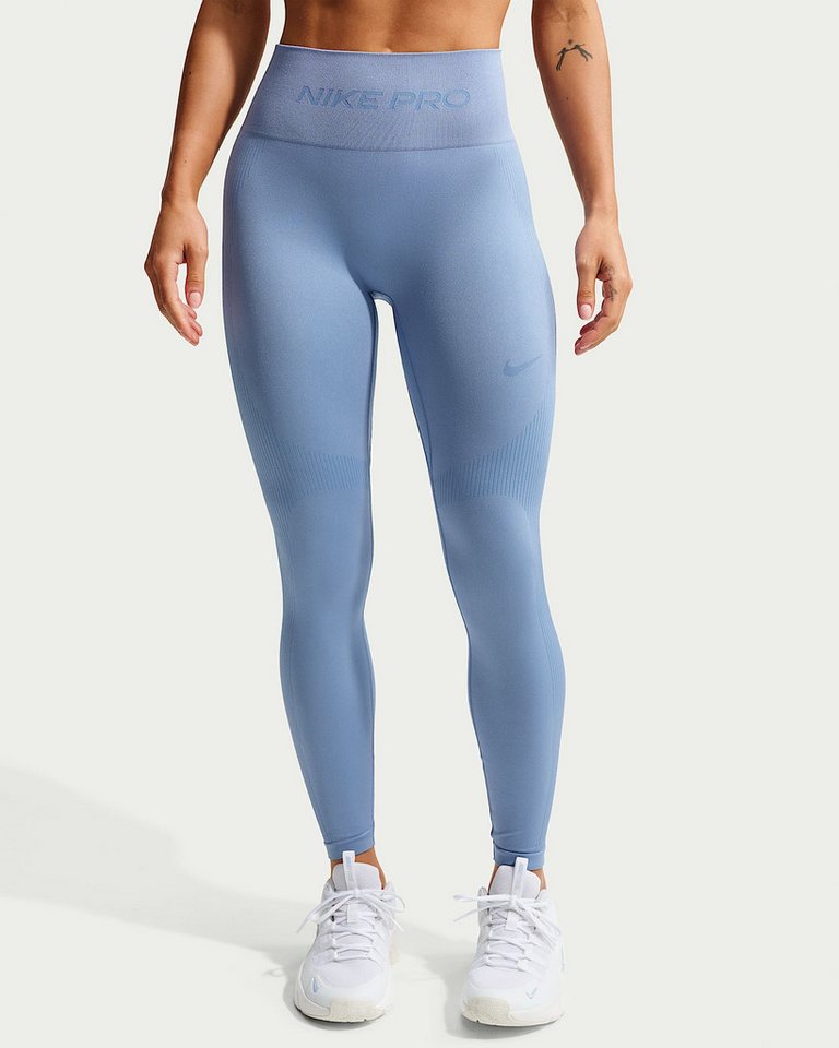 Nike Trainingstights W NP DF SMLS HR 7/8 TIGHT sportlicher Stil, schnell trocknend, atmungsaktiv Bild 4