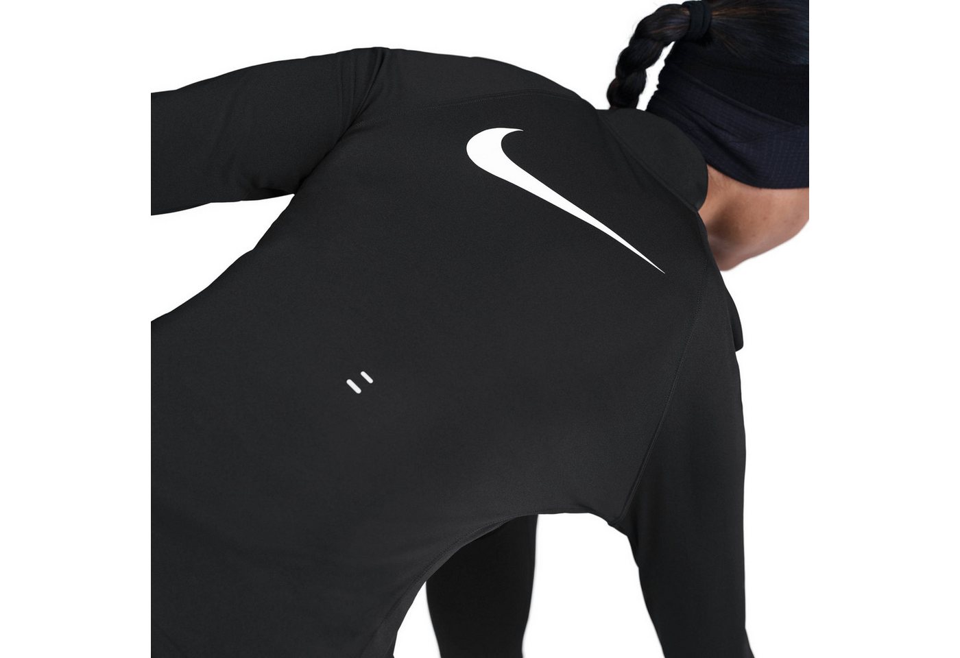 Nike Lauftop W NK TEMPO SWSH HBR DF HZ TOP mit Halbreißverschluss, schweißableitend Bild 4
