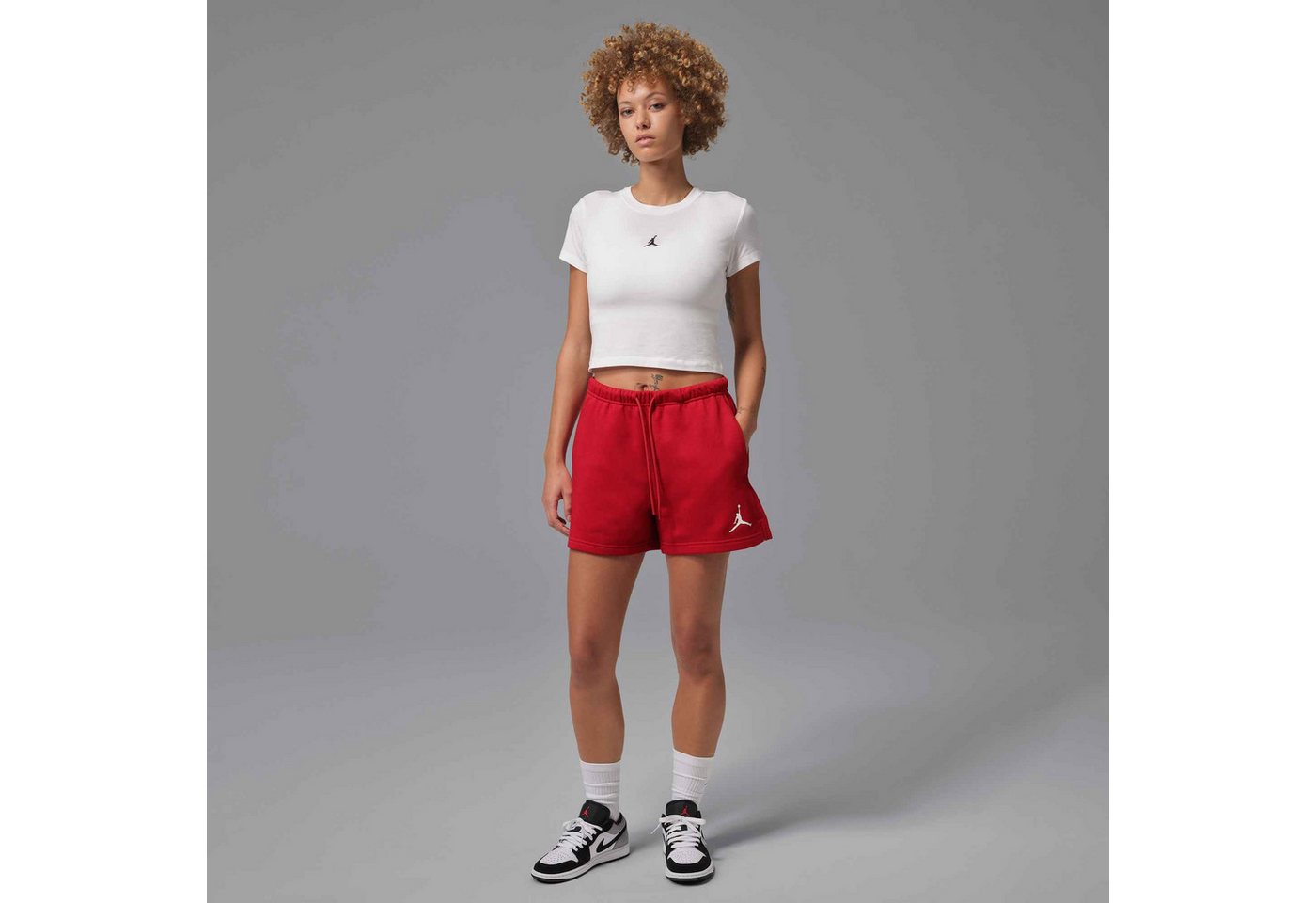 Jordan Trainingsshorts W J JUMPMAN FLC SHORT 2 sportlicher Stil, für Sportmode und Streetwear, bequeme Passform Bild 4