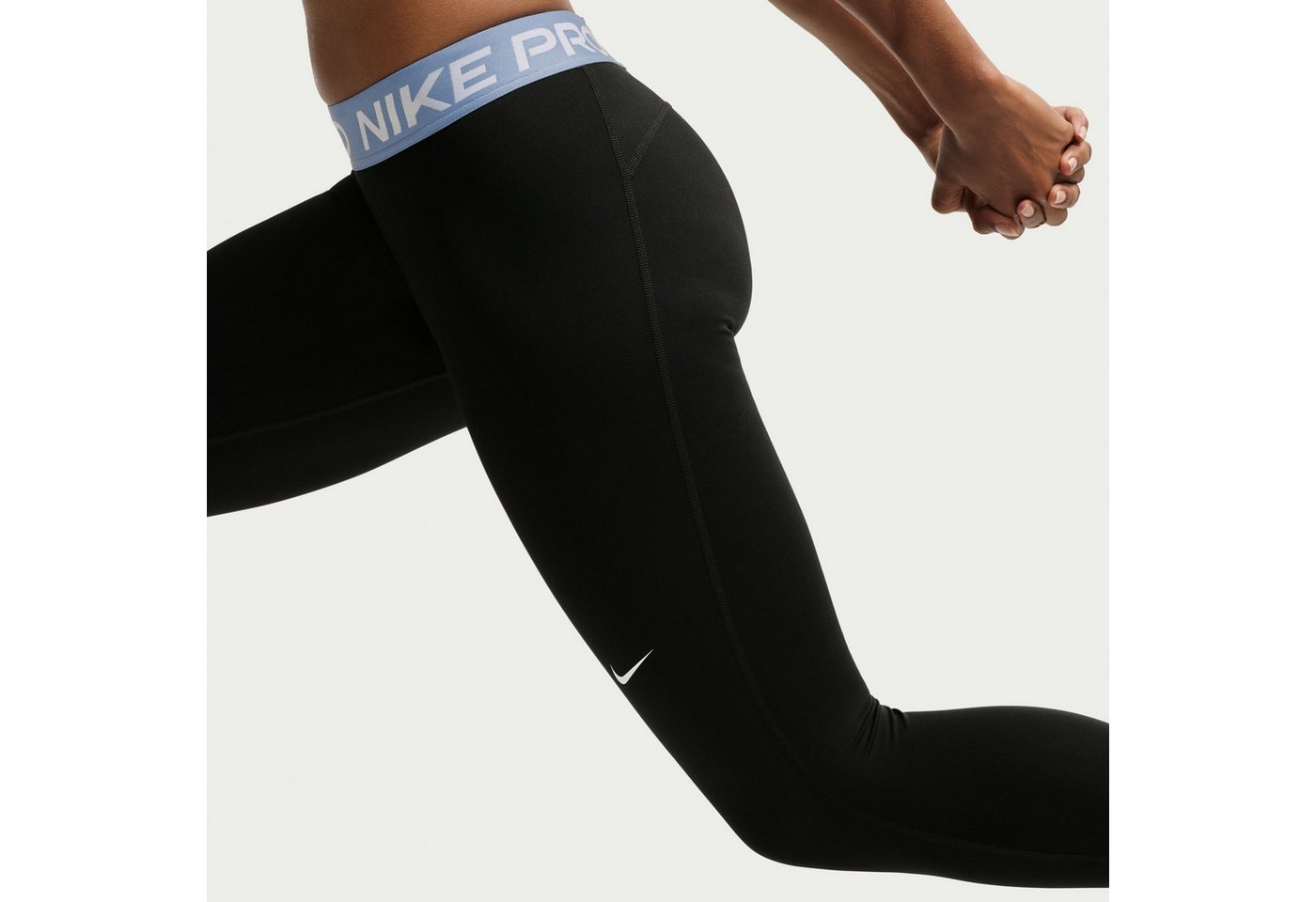 Nike Trainingstights Nike Pro Women's Mid-Rise Crop Leggings für Fitness und sportliche Aktivitäten, sportlicher Stil Bild 3