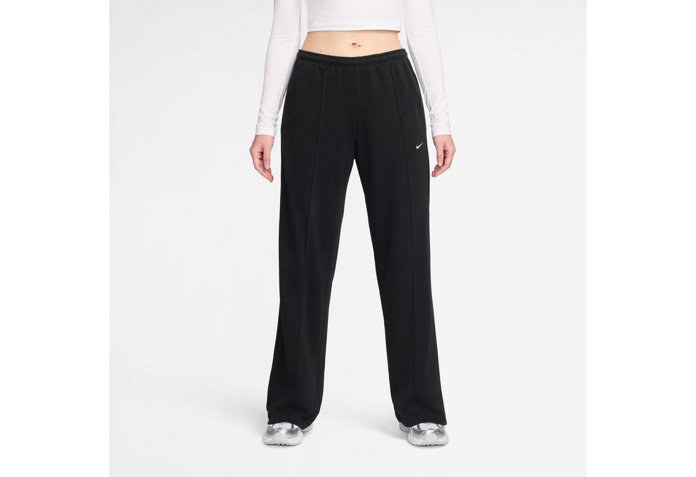 Nike Sportswear Sporthose W NSW OFFLN CHLL FT OH MR PANT aus Baumwolle und Polyester, mit elastischem Bund, lockerer Schnitt Bild 3