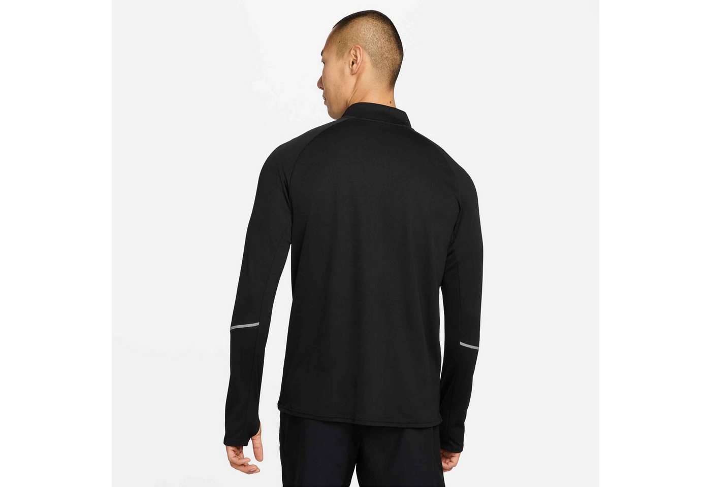 Nike Laufshirt M NK DF UV MILER TOP HZ mit Stehkragen, aus elastischer Kunstfaser, schnell trocknend Bild 2