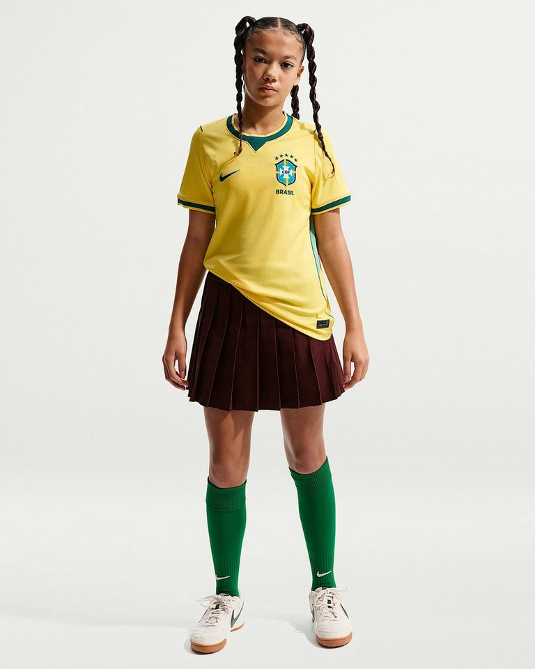 Nike Fußballtrikot Brasilien 2026 Heimtrikot – Stadion‑Replika für Kinder Für Kinder und Jugendliche Bild 4