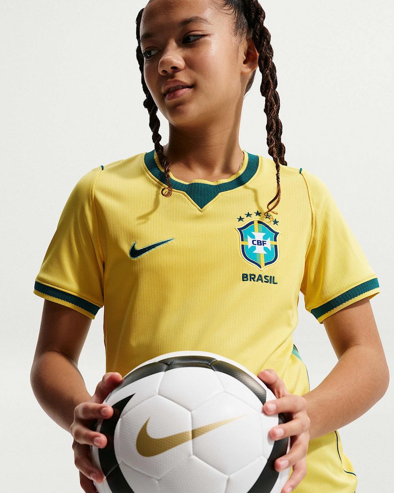 Nike Fußballtrikot Brasilien 2026 Heimtrikot – Stadion‑Replika für Kinder Für Kinder und Jugendliche Bild 5