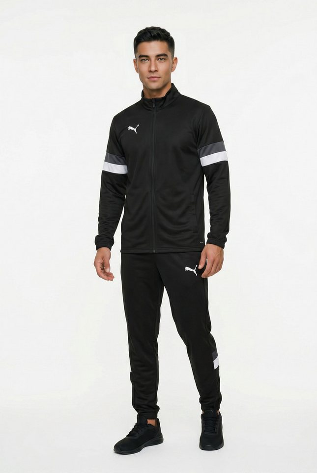 PUMA Trainingsanzug TEAMRISE TRACKSUIT (2-tlg), zweiteiliges Set, Regular Fit, ohne Kapuze