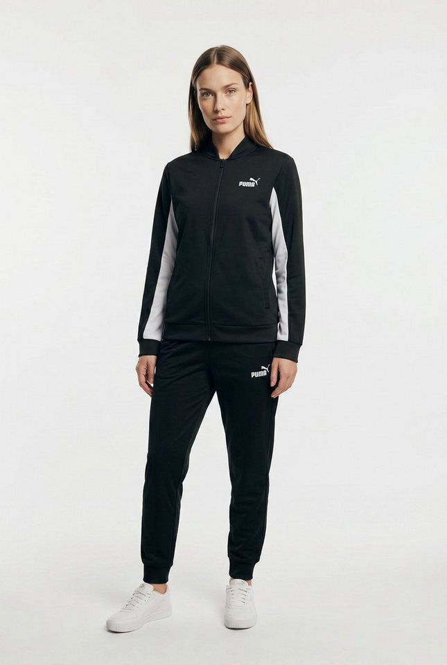 PUMA Trainingsanzug POLY BASEBALL SUIT CL (2-tlg), ohne Kapuze, aus Trikot-Material
