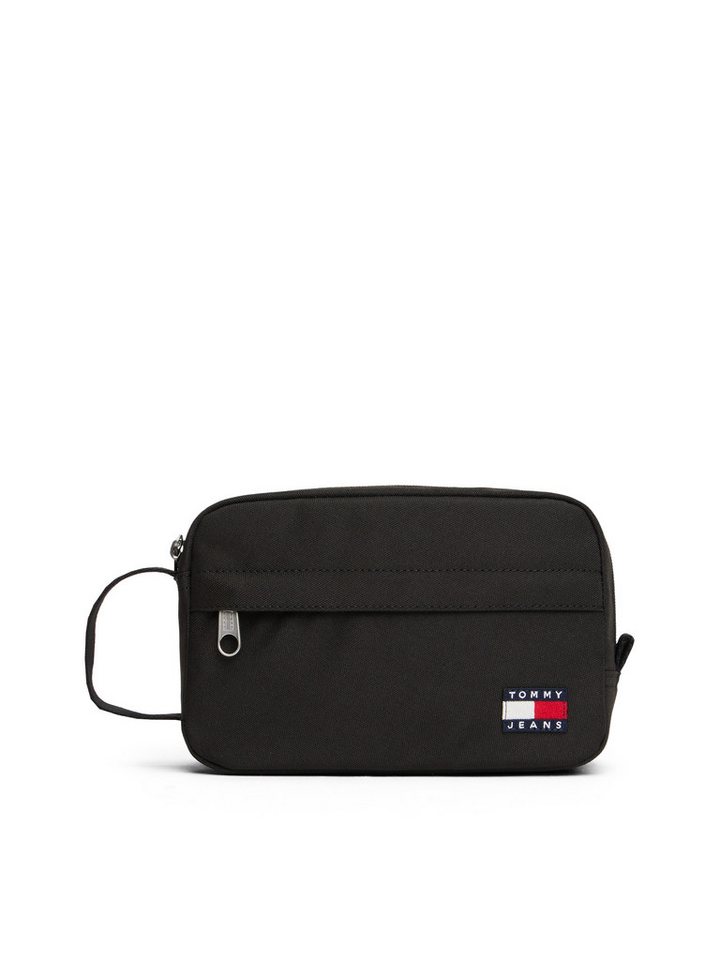 Tommy Jeans Kulturbeutel TJM ESS DAILY WASHBAG, Unisex Kosmetiktasche, Minibag mit Flaggen-Aufnäher Bild 3