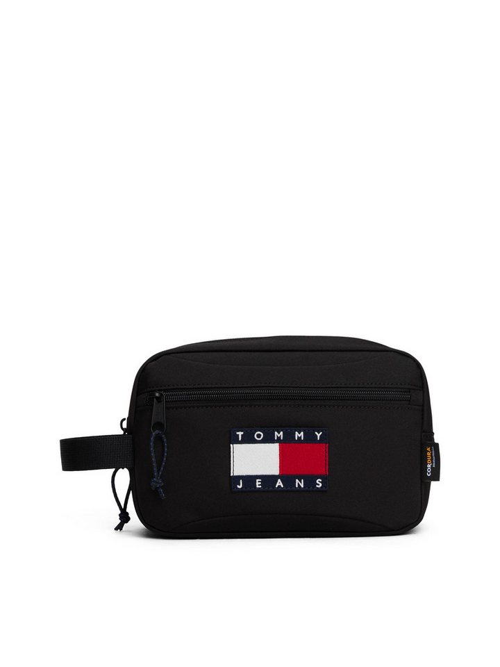 Tommy Jeans Kulturbeutel TJM ARCHIVE WASHBAG, Unisex Minibag, Kosmetiktasche mit Tommy Jeans Logoaufnäher