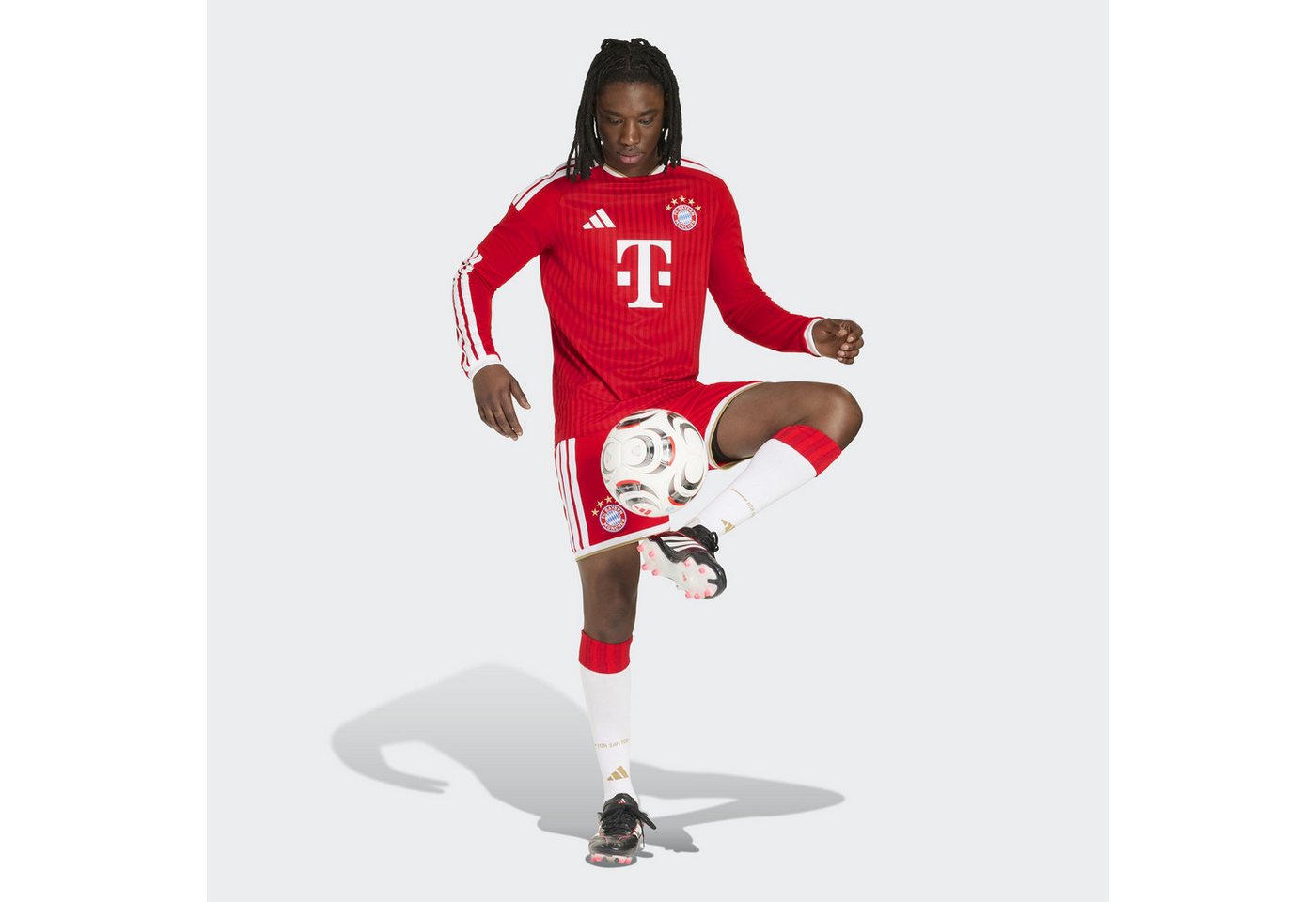 adidas Performance Fußballtrikot FCB H JSY L mit Rundhalsausschnitt, schmal geschnittene Passform Bild 3