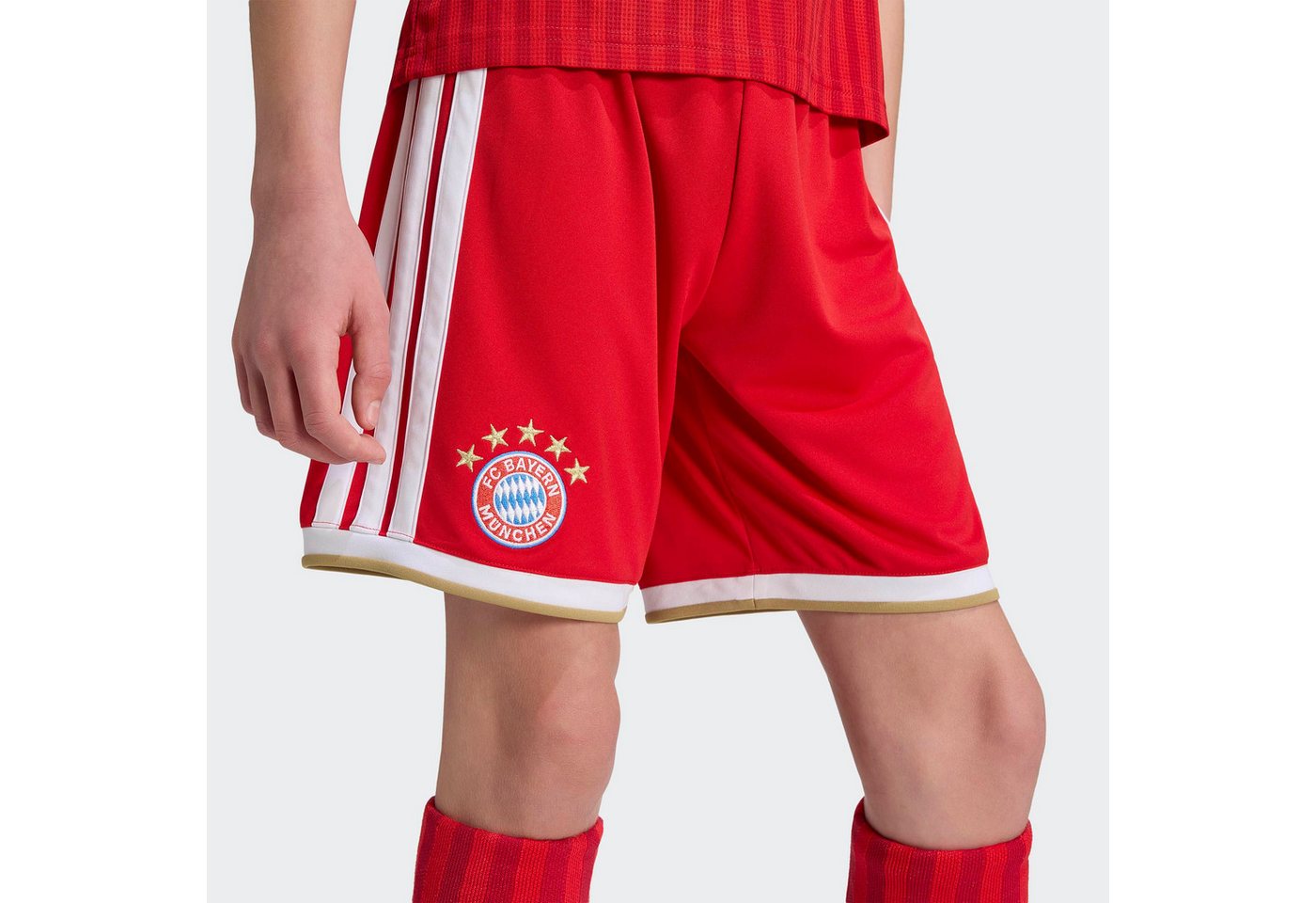adidas Performance Trainingsshorts FCB H SHO Y reguläre Passform, für Fußball, mit Vereinslogo Bild 4