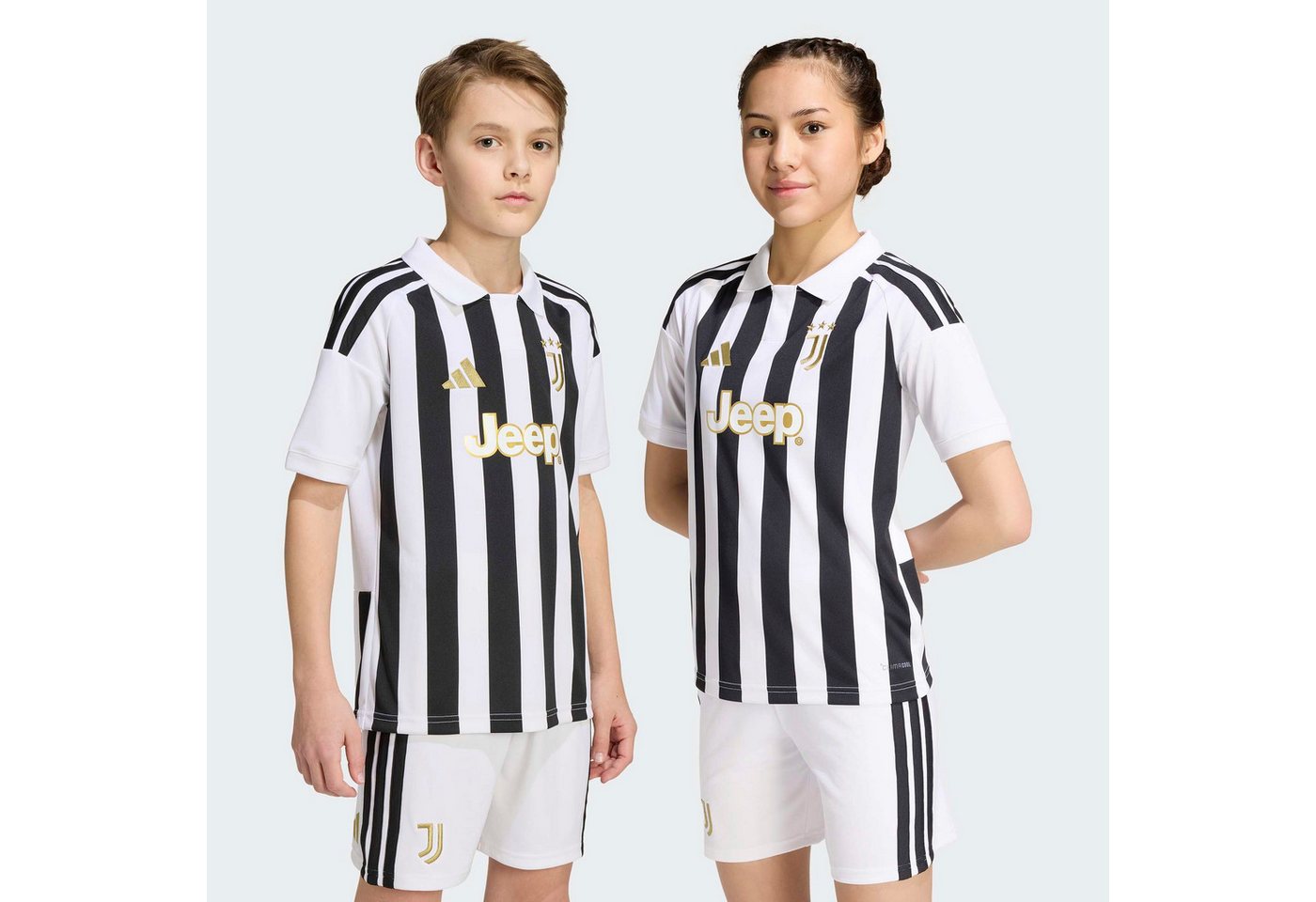 adidas Performance Fußballtrikot JUVENTUS TURIN 26/27 KIDS HEIMTRIKOT mit Climacool Technologie, mit traditionellem Kragen, mit 3-Streifen