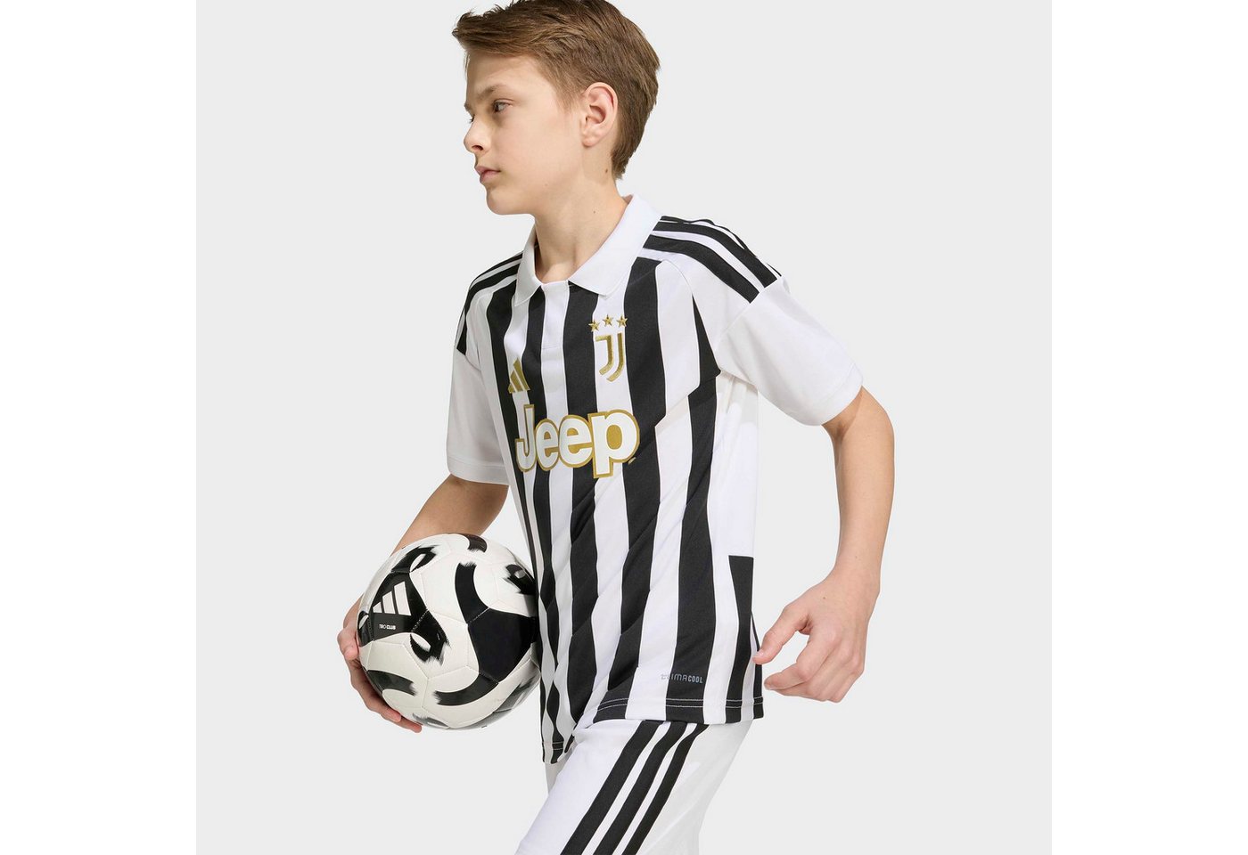 adidas Performance Fußballtrikot JUVENTUS TURIN 26/27 KIDS HEIMTRIKOT mit Climacool Technologie, mit traditionellem Kragen, mit 3-Streifen Bild 3