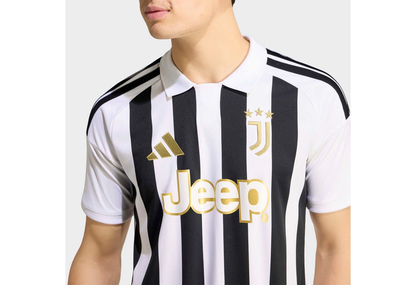 adidas Performance Fußballtrikot JUVE H JSY mit Climacool Technologie, schmale Passform, mit klassischem Kragen Bild 4