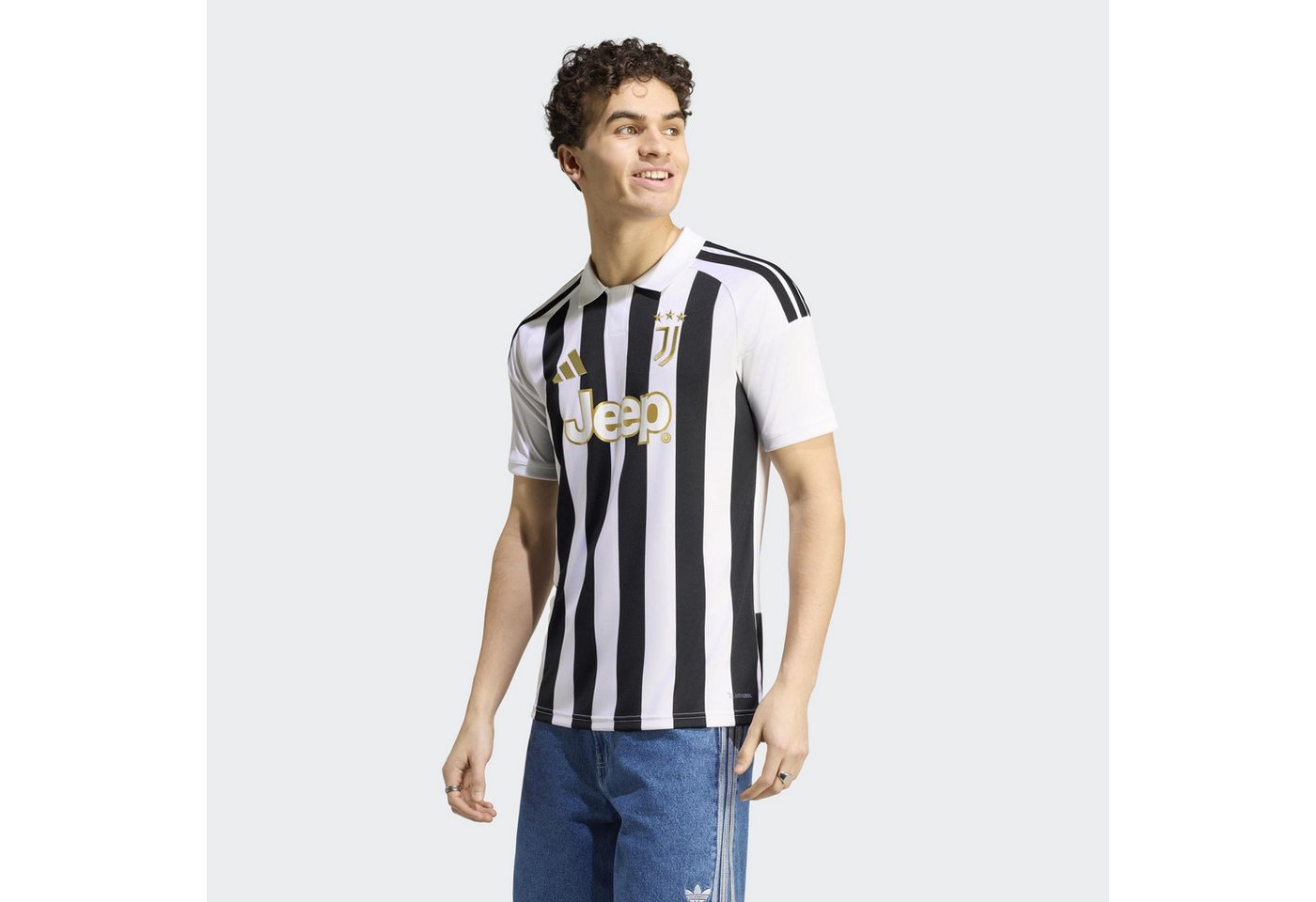 adidas Performance Fußballtrikot JUVE H JSY mit Climacool Technologie, schmale Passform, mit klassischem Kragen Bild 5