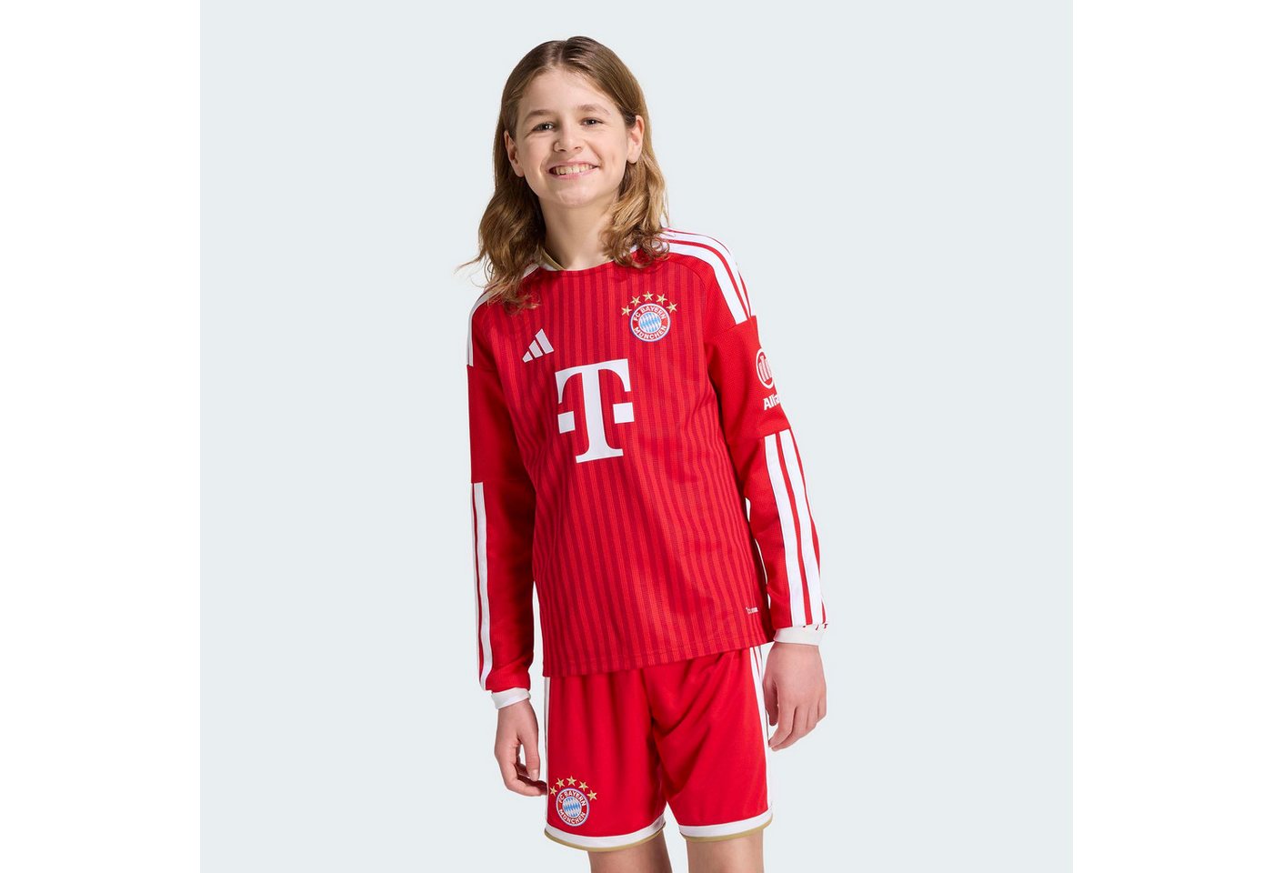 adidas Performance Fußballtrikot FCB H JSY YL für Kinder, mit Climacool® Technologie, mit Rundhalsausschnitt Bild 3
