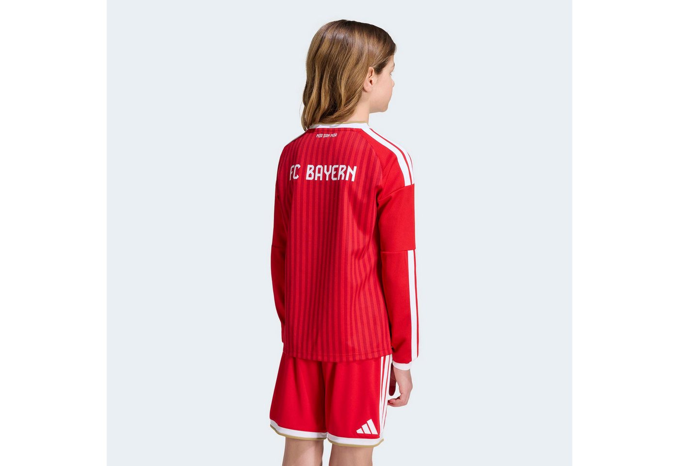adidas Performance Fußballtrikot FCB H JSY YL für Kinder, mit Climacool® Technologie, mit Rundhalsausschnitt Bild 4