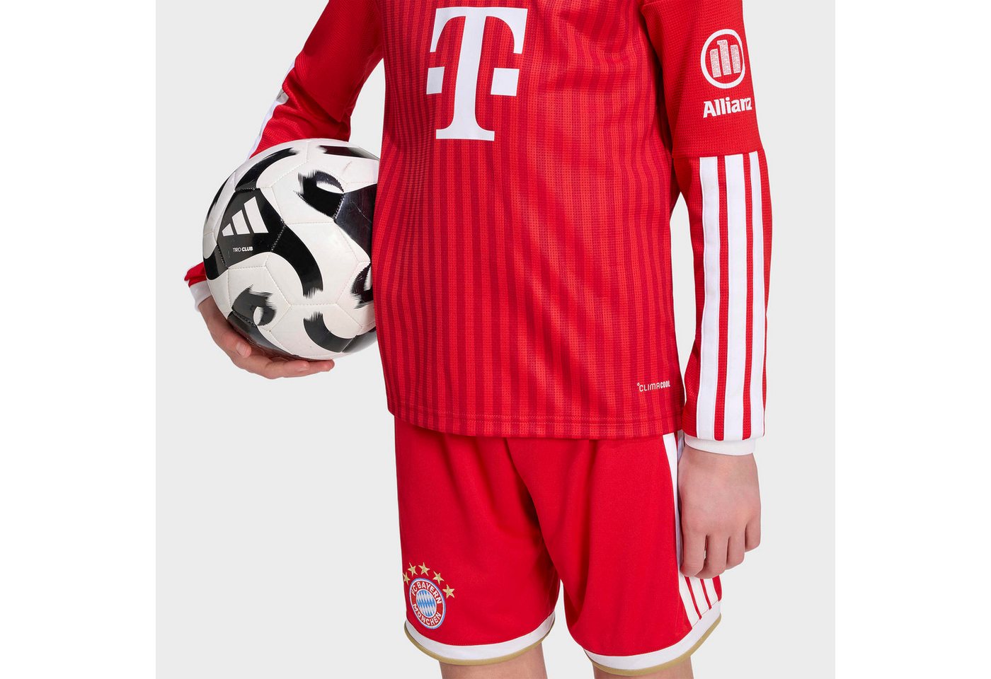 adidas Performance Fußballtrikot FCB H JSY YL für Kinder, mit Climacool® Technologie, mit Rundhalsausschnitt Bild 5