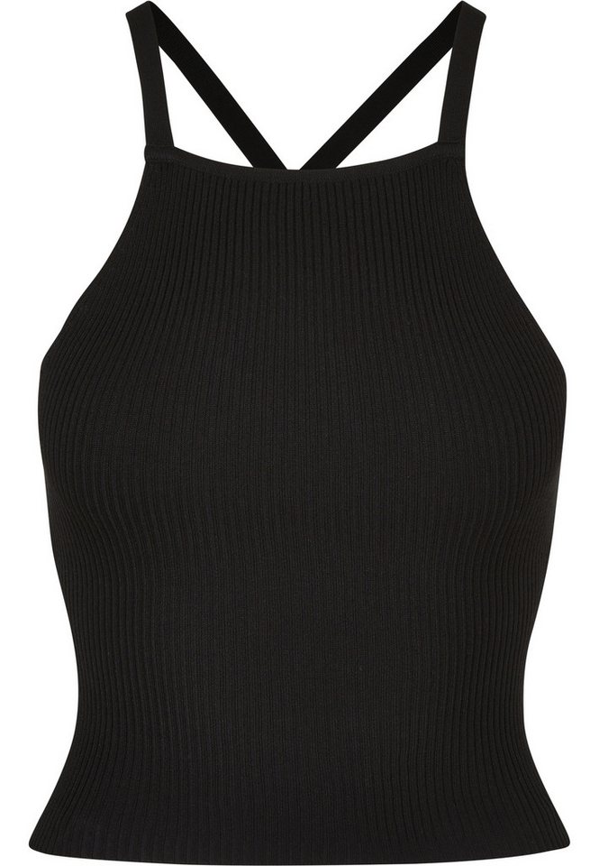URBAN CLASSICS Yoga & Relax Shirt Urban Classics Damen Ladies Rib Knit Crossed Back Top (1-tlg) Bild 2