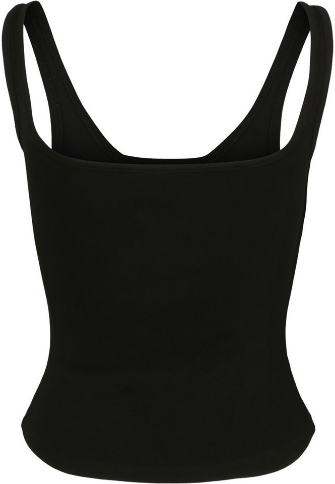 URBAN CLASSICS Yoga & Relax Shirt Urban Classics Damen Ladies Wide Neck Top (1-tlg) Bild 3