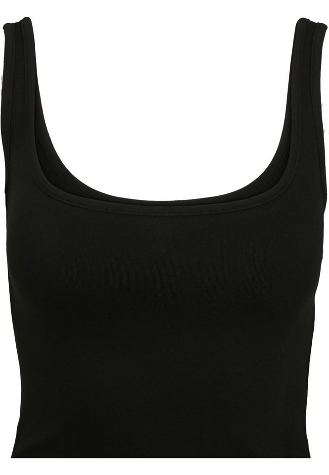 URBAN CLASSICS Yoga & Relax Shirt Urban Classics Damen Ladies Wide Neck Top (1-tlg) Bild 4