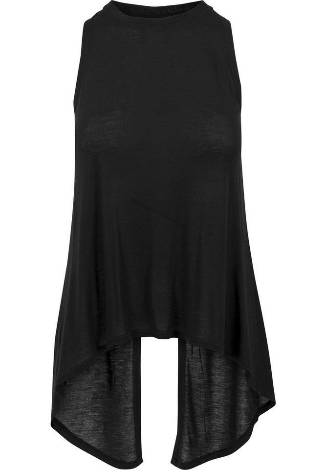 URBAN CLASSICS Yoga & Relax Shirt Urban Classics Damen Ladies HiLo Viscose Top (1-tlg) Bild 5
