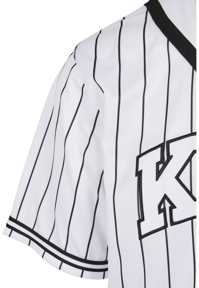 Karl Kani Netzshirt Karl Kani Herren KM221-115-2 Serif Pinstripe Baseball Shirt (1-tlg) Bild 4