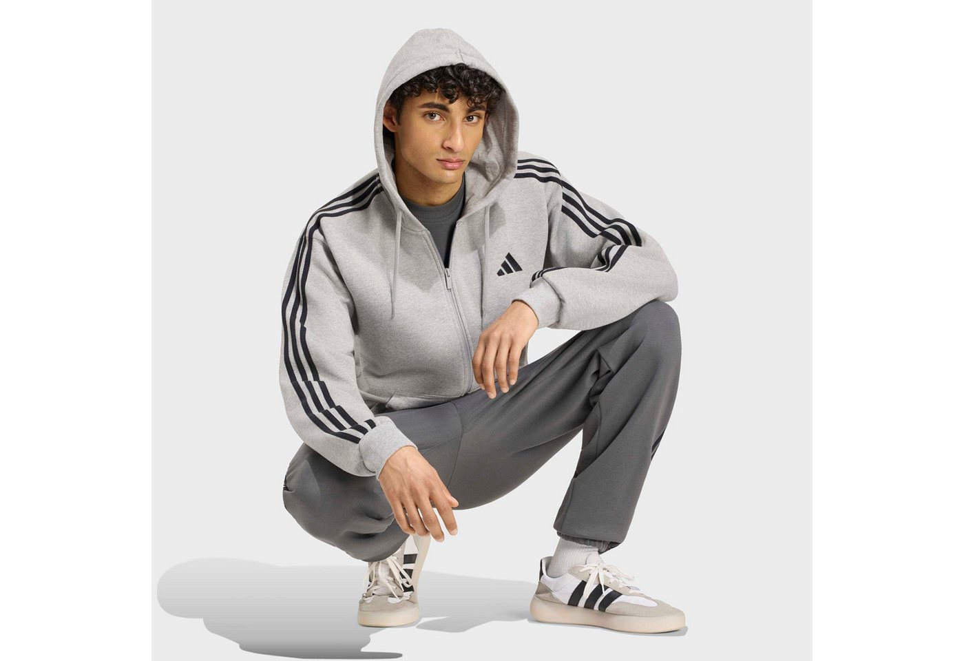 adidas Sportswear Sporthose ESSENTIALS 3-STREIFEN, SCHMAL ZULAUFEND, BÜNDCHEN Bild 2