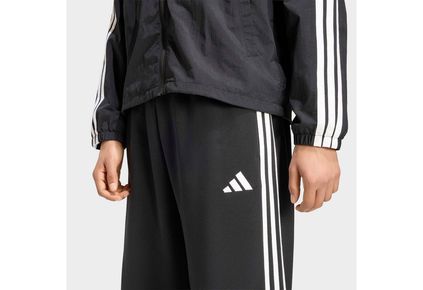 adidas Sportswear Sporthose ESSENTIALS 3-STREIFEN, OFFENER SAUM Bild 3