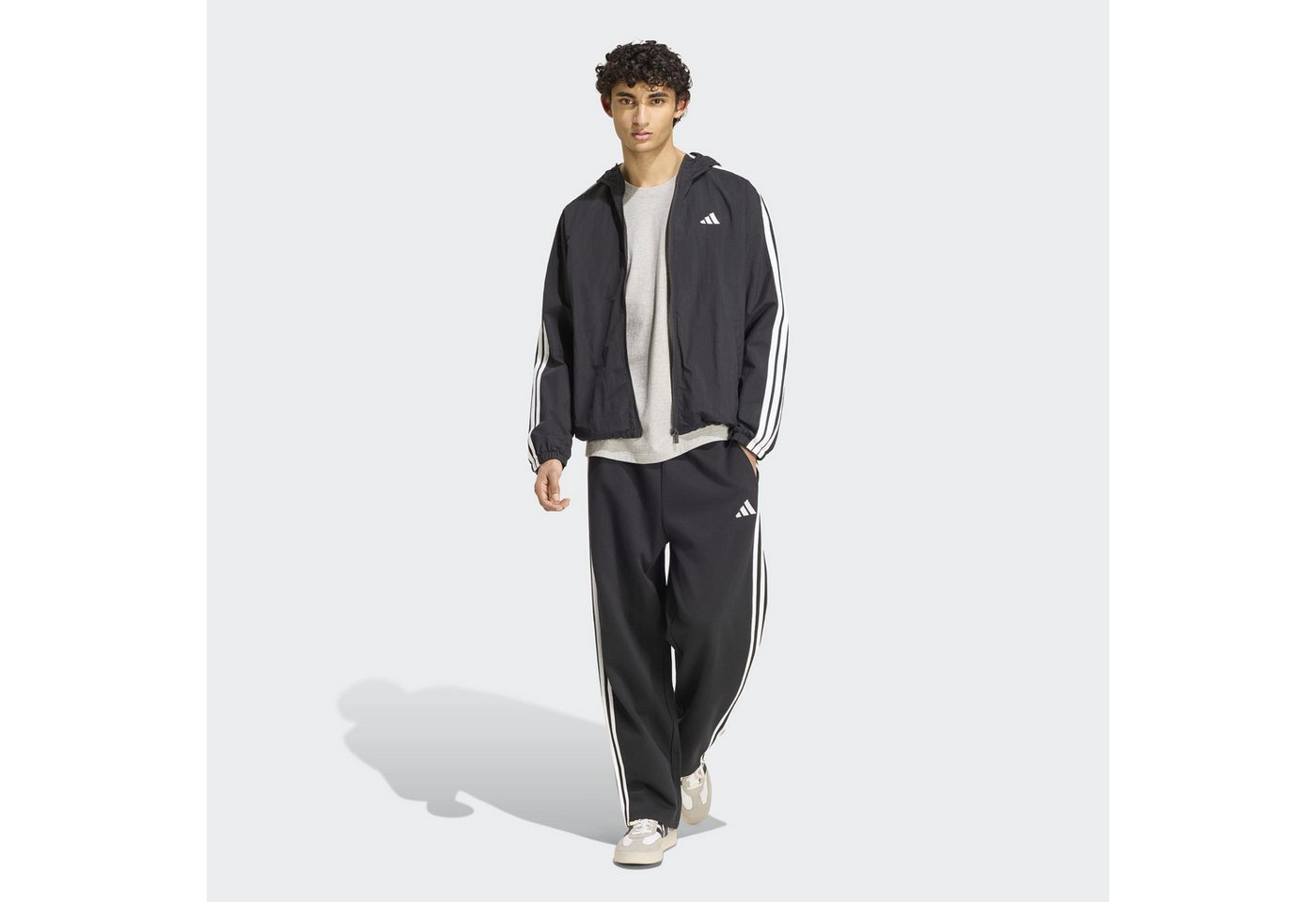 adidas Sportswear Sporthose ESSENTIALS 3-STREIFEN, OFFENER SAUM Bild 4
