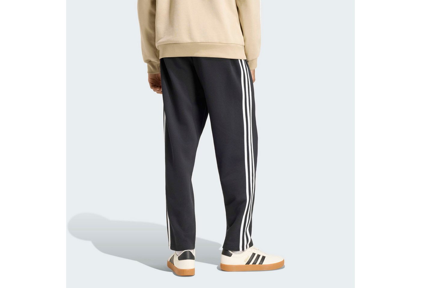 adidas Sportswear Sporthose ESSENTIALS 3-STREIFEN FLEECE TAPERED OPEN HEM Bild 5