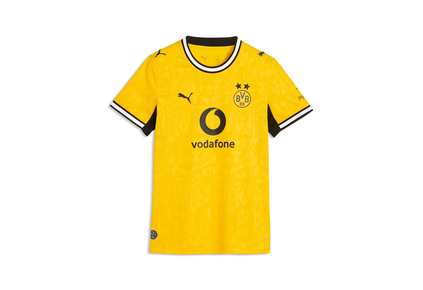 PUMA Fußballtrikot BVB HOME JERSEY REPLICA W mit DryCELL Technologie, atmungsaktiv, mit Rundhalsausschnitt
