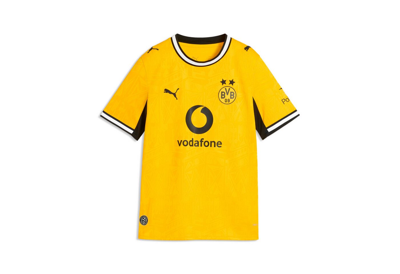 PUMA Fußballtrikot BVB HOME JERSEY REPLICA JR für Jugendliche, mit Print-Applikationen, atmungsaktiv Bild 4