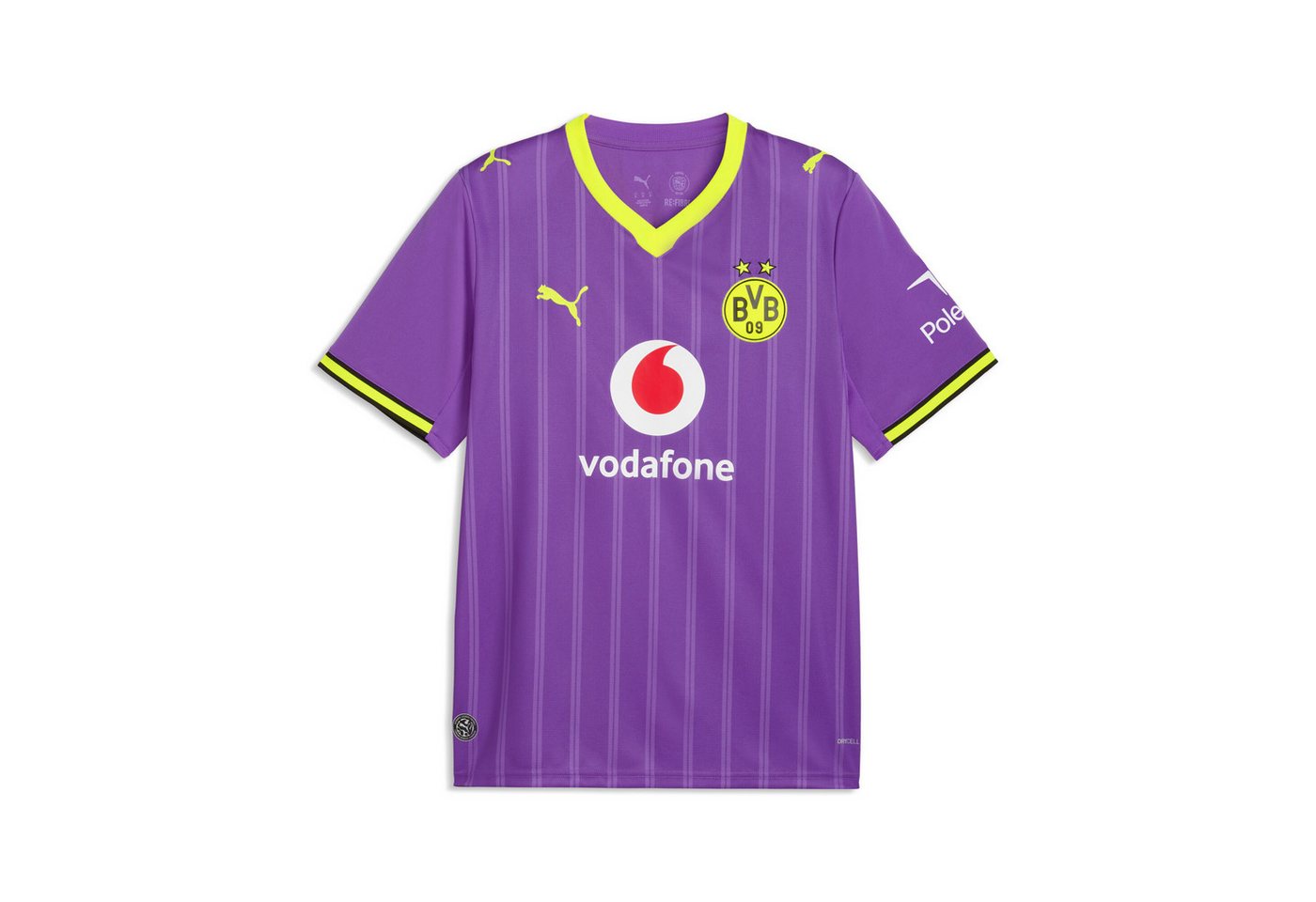 PUMA Fußballtrikot BVB THIRD JERSEY REPLICA mit Rundhalsausschnitt, DryCELL-Technologie, atmungsaktiv