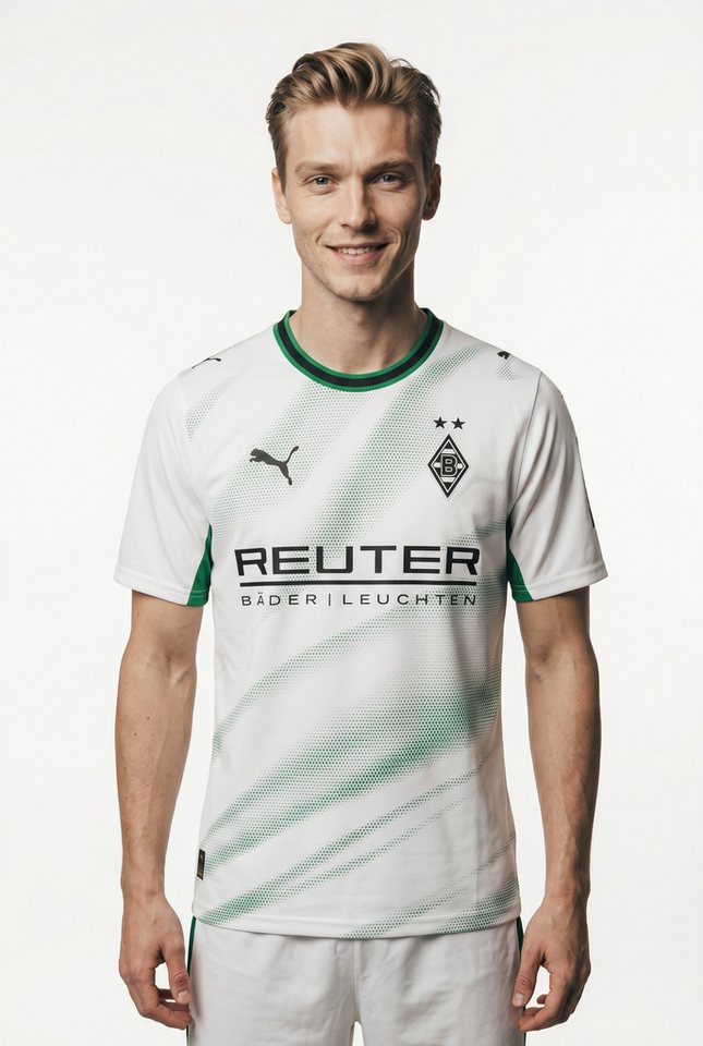 PUMA Fußballtrikot BMG HOME JERSEY REPLICA für Erwachsene, mit Rundhalsausschnitt, atmungsaktiv Bild 3