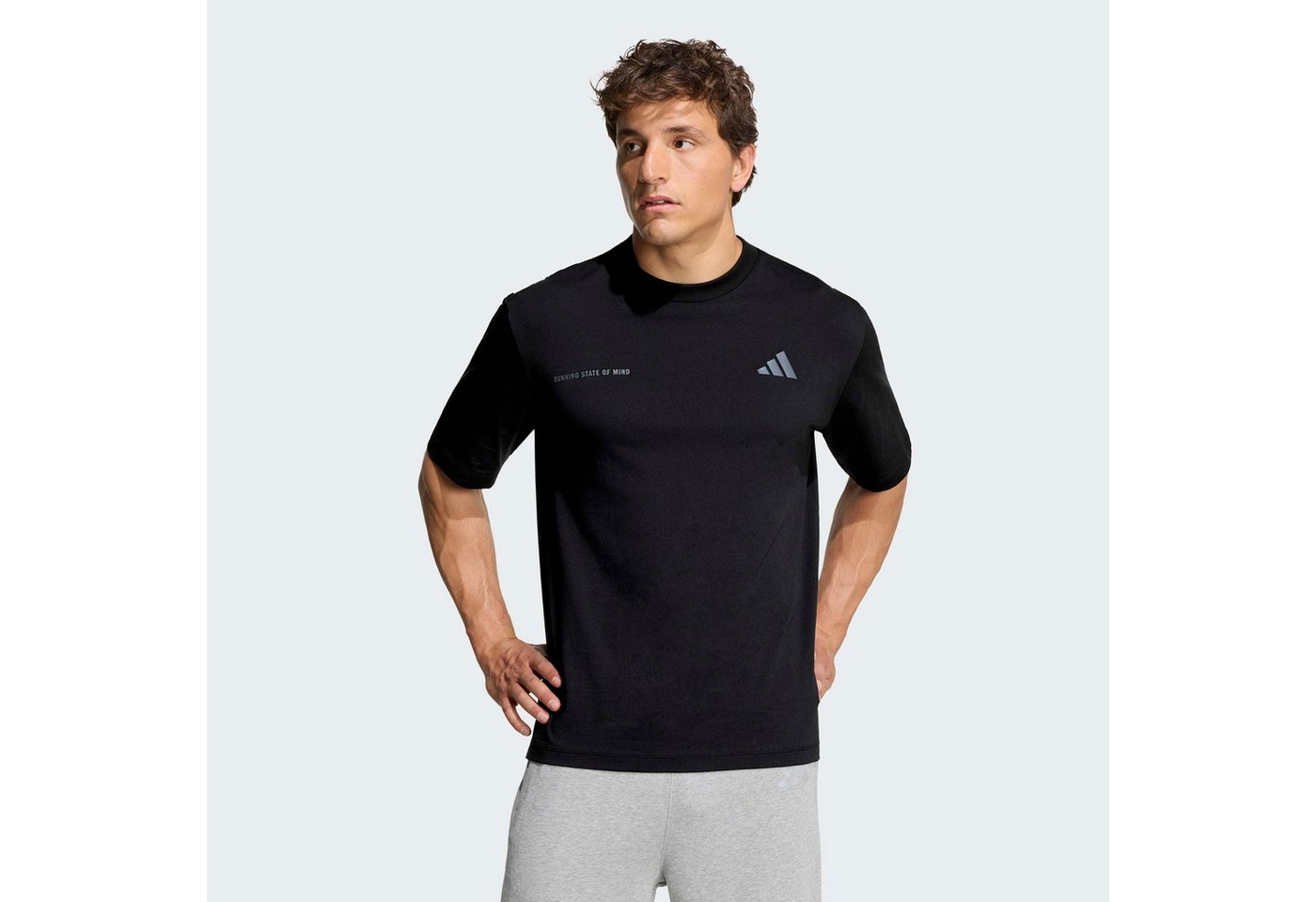 adidas Performance Laufshirt RCC TEE M für Erwachsene, ohne Verschluss, aus Baumwolle, mit Rundhalsausschnitt