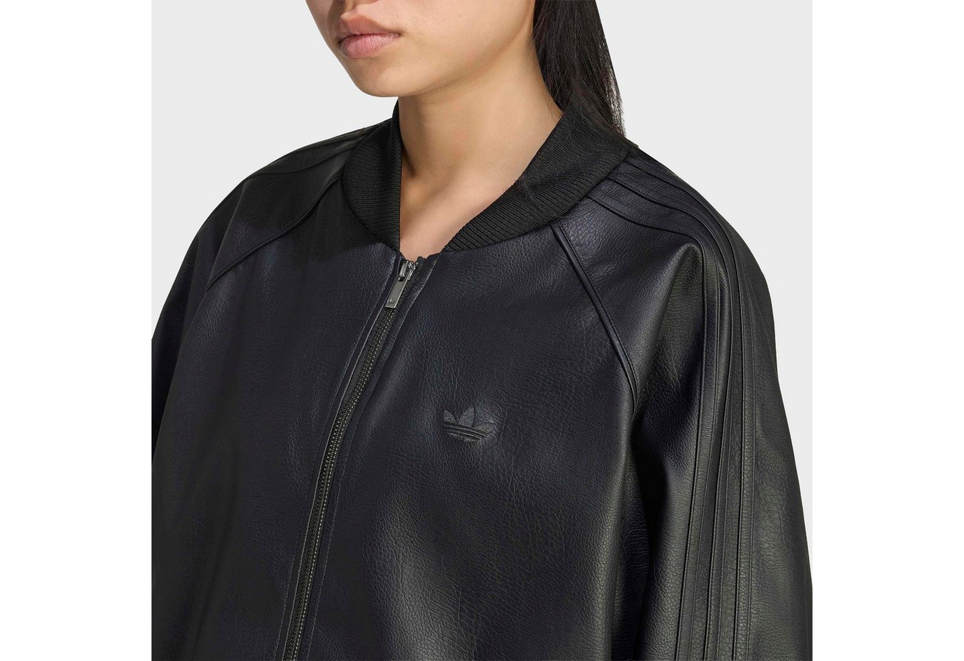 adidas Originals Outdoorjacke PLTHR SST TT für Erwachsene, mit Reißverschluss, aus Polyurethan Bild 3