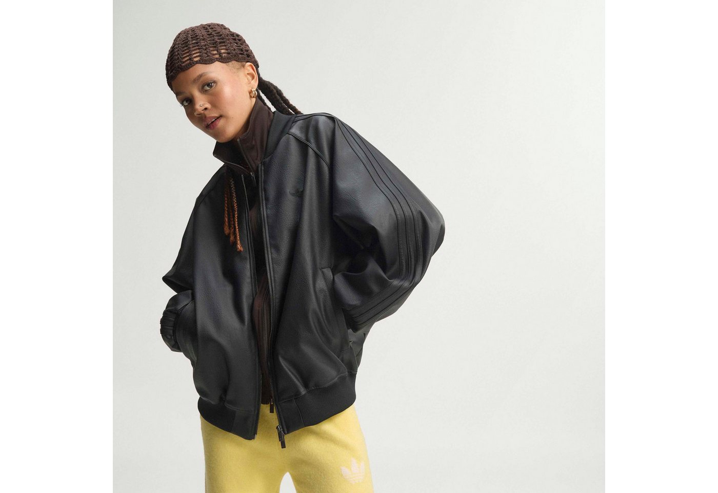 adidas Originals Outdoorjacke PLTHR SST TT für Erwachsene, mit Reißverschluss, aus Polyurethan Bild 5