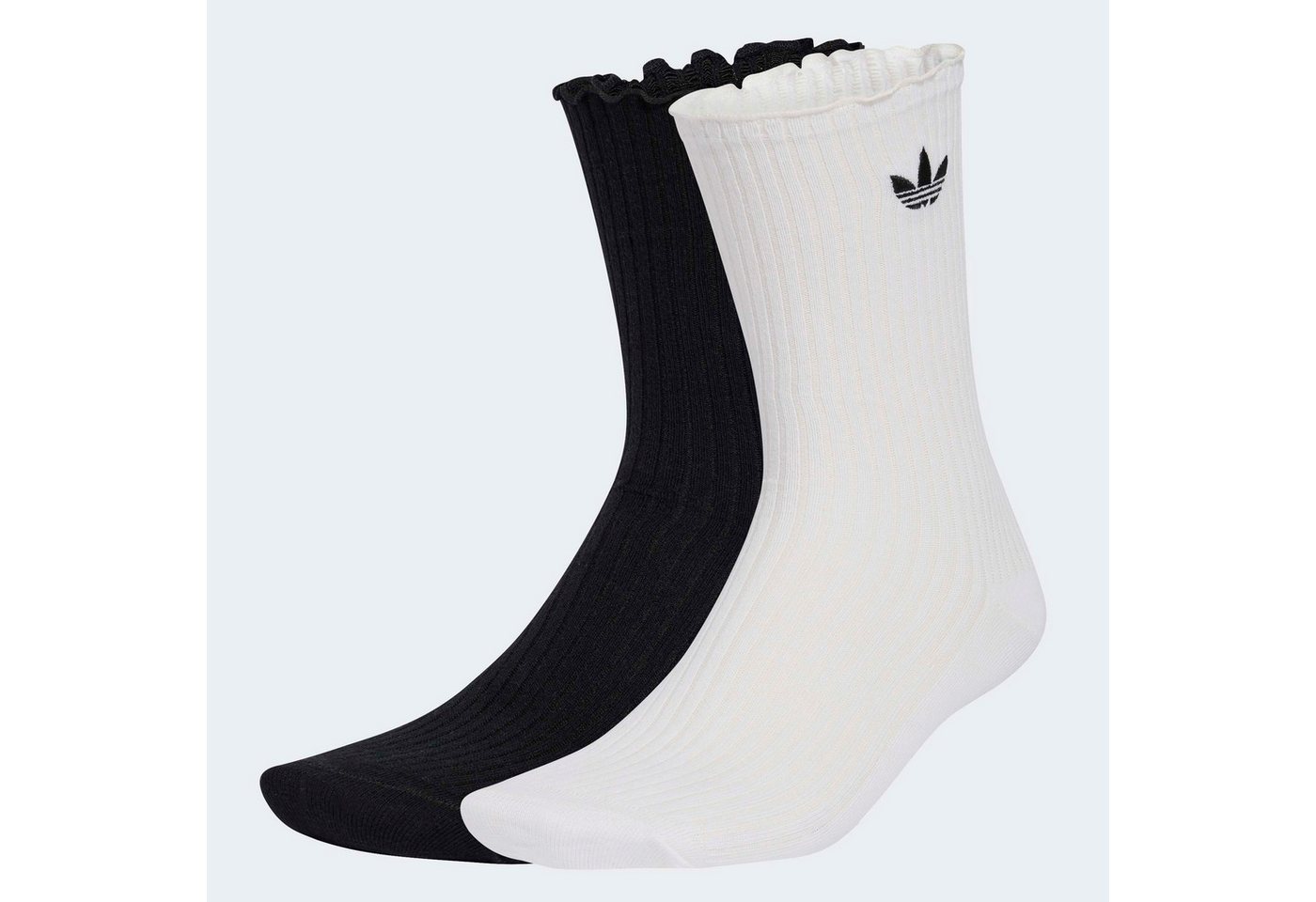 adidas Originals Sportsocken CREW, RÜSCHEN, 2 PAAR (2-Paar) für Erwachsene, im praktischen 2er-Set
