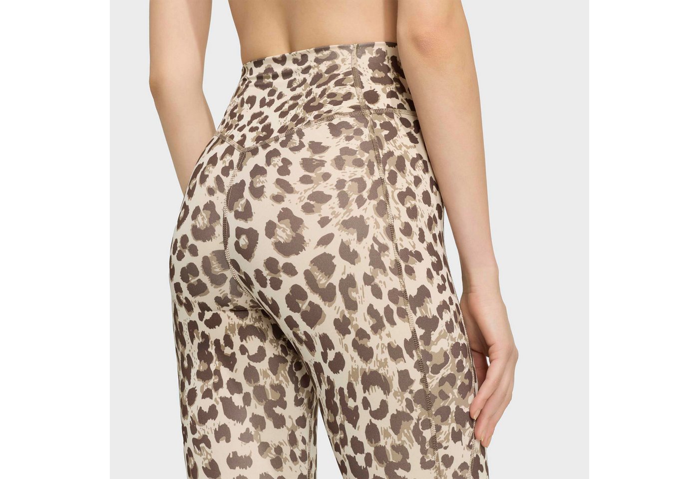 adidas Performance Trainingstights OPTIME ESSENTIALS 3-STREIFEN LEOPARD 7/8 LEGGINGS Bild 4